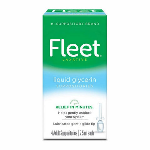 Fleet, Liquid Glycerin Suppositories, 7.5 Ml, Box Of 4