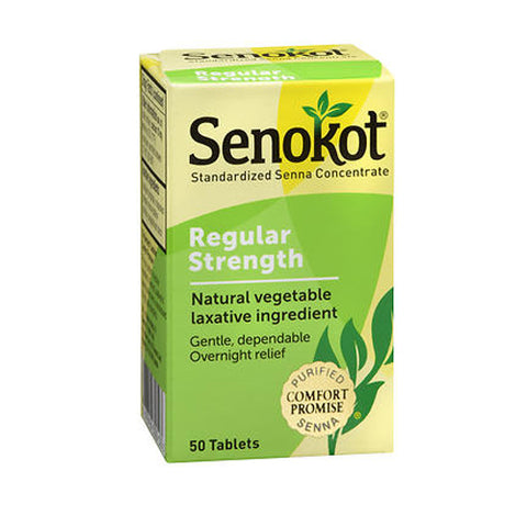 Senokot, Natural Vegetable Laxative Ingredient, 50 tabs