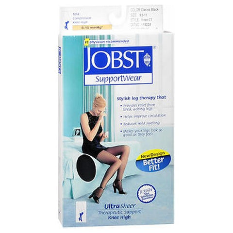 Jobst, Mild Compression Knee-Highs Original Black, Medium each