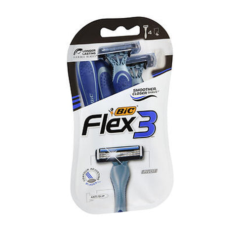 Bic, Flex 3 Shavers For Men, 4 each