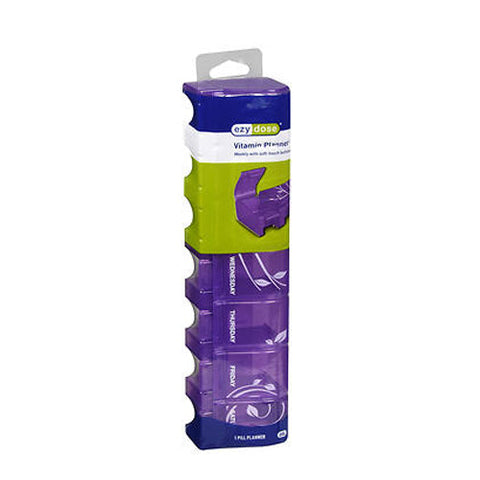 Ezy Dose, Vitamin Planner Weekly With Soft-Touch Buttons 2Xl, 1 each Ezy Dose