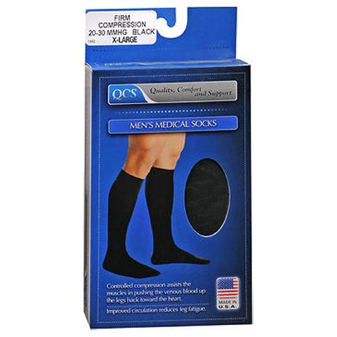 Scott Specialties, Men's Compression Socks Loving Comfort Knee High X-Large Black Closed Toe, 1 Pairs