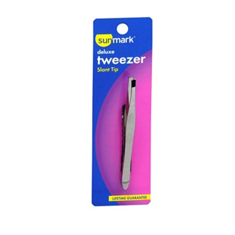 Sunmark, Deluxe Tweezer Slant Tip, 1 each