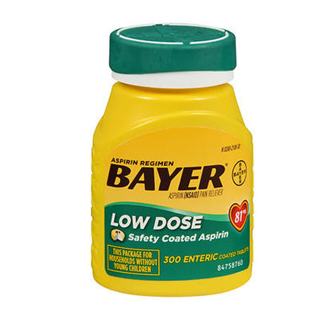 Bayer, Baby Aspirin Regimen Low Dose, 300 tabs