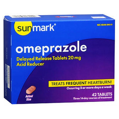 Sunmark, Omeprazole Antacid, 20 mg, Count of 1