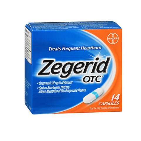 Zegerid Otc, Acid Reducer Capsules To Treat Frequent Heartburn, 14 caps