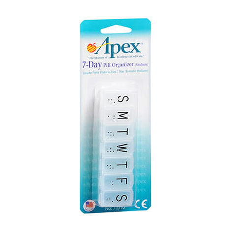 Carex, Apex 7-Day Pill Organizer, Medium 1 each