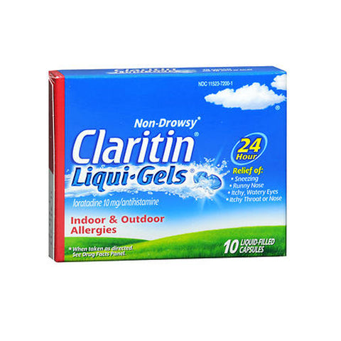 Claritin, 24 Hour Allergy Liqui-Gels, 10 mg, 10 ct