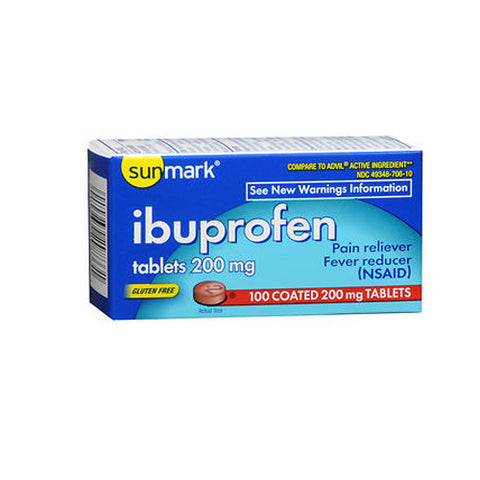 Sunmark, Ibuprofen, 200 mg, 100 tabs
