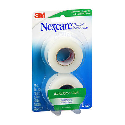 Nexcare, First Aid Flexible Clear Tape, 1 inch 2 each