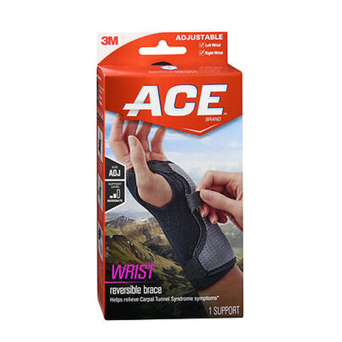 Ace, Splint Wrist Brace Reversible One Size Adjustable, 1 each