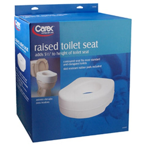 Carex, Raised Toilet Seat, 1 each