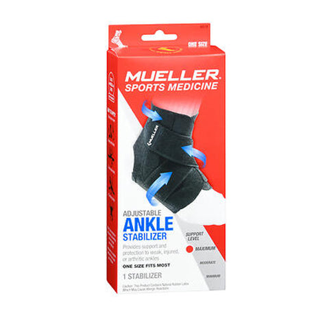 Mueller Sport Care, Adjustable Ankle Stabilizer One Size, each