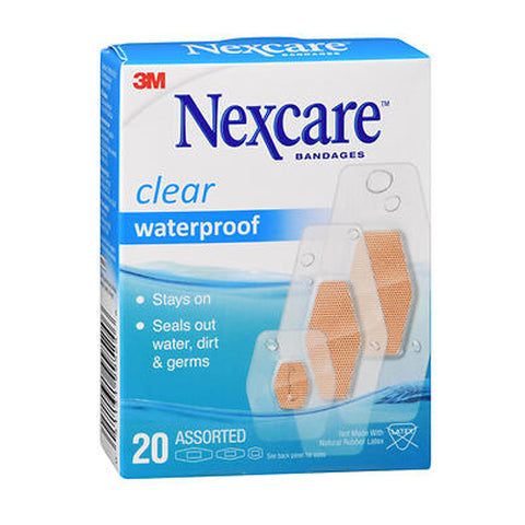 Nexcare, Waterproof Clear Bandages, Box Of 20
