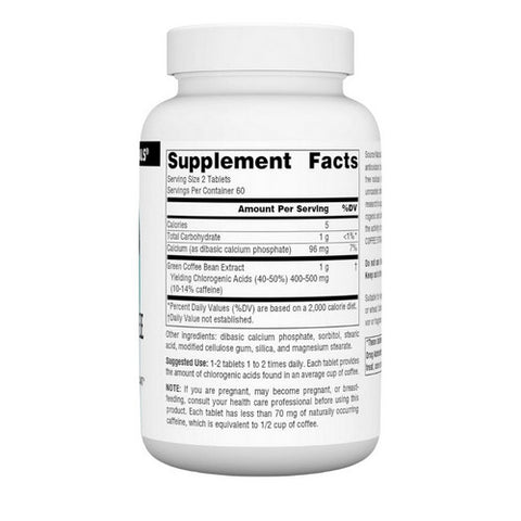 Source Naturals, Green Coffee Extract Energizing, 500 mg, 120 tabs