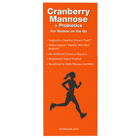 Now Foods, Cranberry Mannose plus Probiotics, 24 each