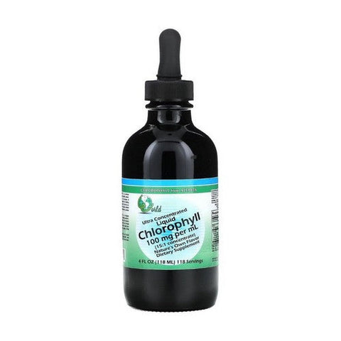 World Organics, Ultra Concentrated Liquid Chlorophyll, 100 Mg, 4 Oz World Organics