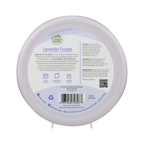 Citrus Magic, Solid Air Freshener, Lavender Escape, 8 Oz