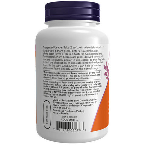 Now Foods, Beta-Sitosterol Plant Sterols, 90 SOFTGELS