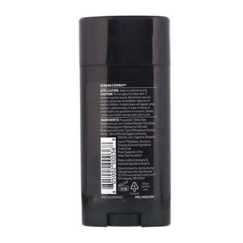 Herban Cowboy, Natural Grooming Deodorant, Wild 2.8 oz