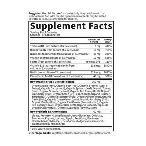 Garden of Life, Vitamin code, Raw B-Complex 120 vcaps