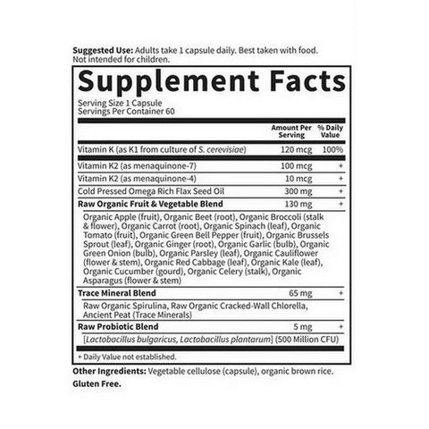 Garden of Life, Vitamin code, Raw K-Complex 60 vcaps