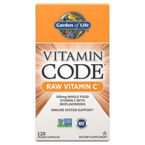 Garden of Life, Vitamin code, Raw Vitamin C 120 vcaps