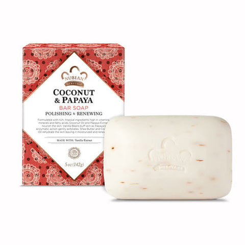 Nubian Heritage, Bar Soap Coconut And Papaya, 5 Oz
