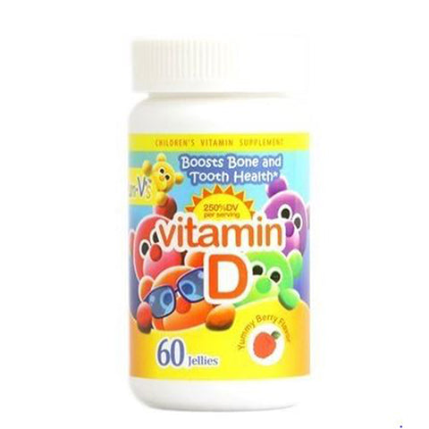 Dulce Probiotics, Vitamin D Jellies Berry, 1,000 IU, 60 Chews