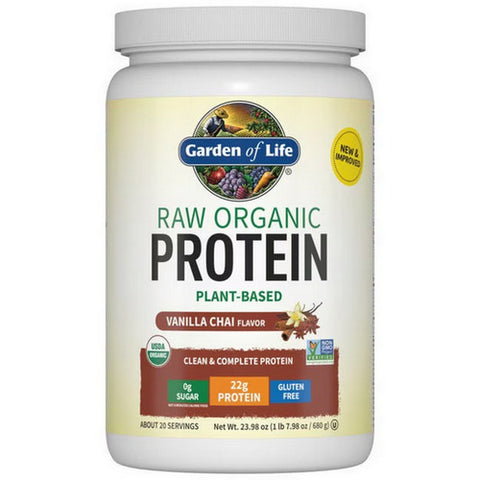 Garden of Life, Garden Of Life Raw Protein - Real Raw Vanilla Spiced Chai, 630 Grams