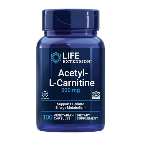 Life Extension, Acetyl L Carnitine, 500 mg, 100 Vcaps