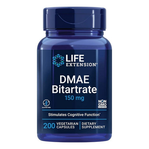 Life Extension, DMAE Bitartrate, 150 mg, 200 Vcaps