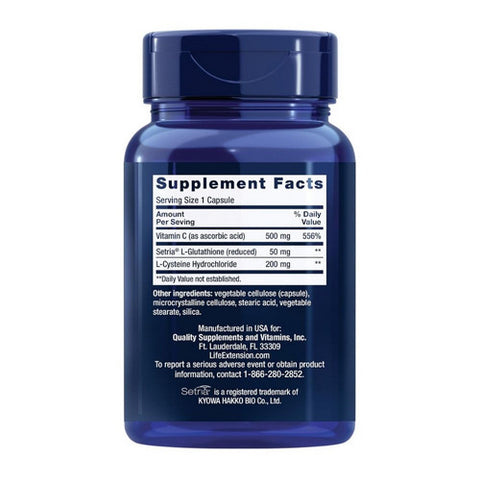 Life Extension, Glutathione - Cysteine and C, 100 Vcaps