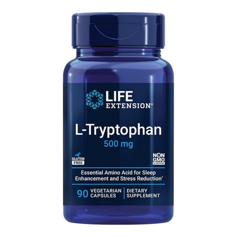 Life Extension, L Tryptohan, 500 mg, 90 Vcaps