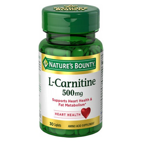 Nature's Bounty, Nature's L-Carnitine, 500 mg, 30 Tabs