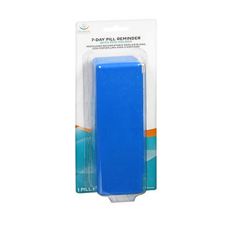 Apothecary Products, Diabetic 7-Day Pill Reminder With Pen Holder, 1 Each