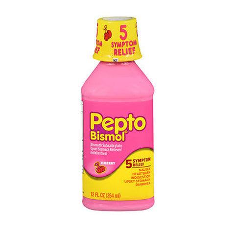 Pepto-Bismol, Five Symptom Relief Liquid Cherry, 12 oz