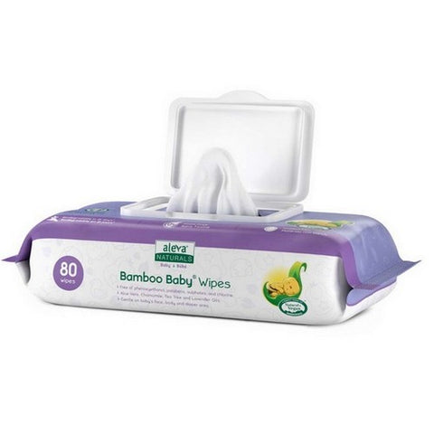 Aleva Naturals, Bamboo Baby Wipes Travel Size, 30 Ct