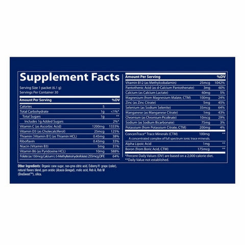 Trace Minerals, Electrolyte Stamina Power Pak, Acai Berry 30 packets