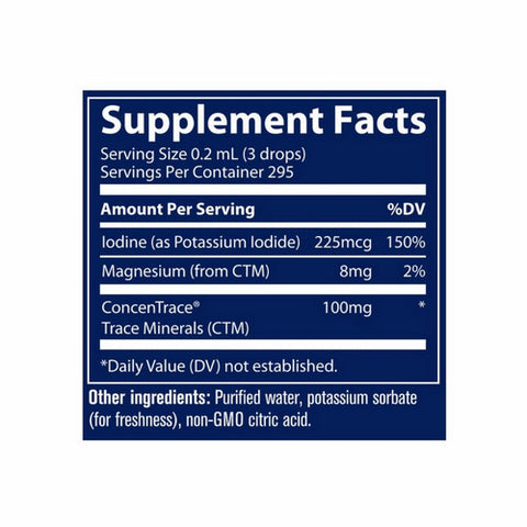 Trace Minerals, Liquid Ionic Iodine from Potassium Iodide, 2 oz
