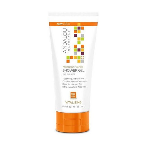 Andalou Naturals, Shower Gel, Mandarin Vanilla Vitalizing,, 8.5 Oz