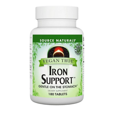 Source Naturals, Vegan True Iron Support, 180 Tabs