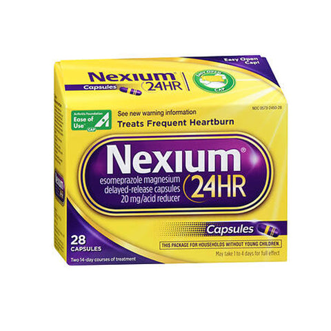 Nexium 24HR, Acid Reducer Heartburn Relief Capsules, 28 Caps