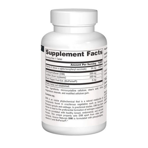 Source Naturals, DIM, 200 mg, 30 Tabs