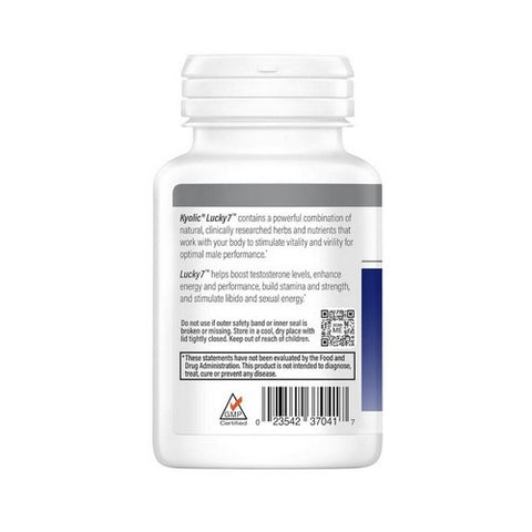 Kyolic, Lucky 7 Men's Performance Formula, 60 Caps