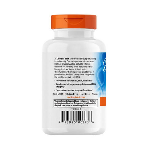 Doctors Best, Biotin, 10,000 mcg, 120 Veggie Caps