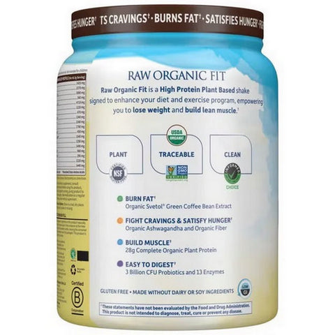 Garden of Life, Raw Fit, Chocolate Cacao 16.4 Oz