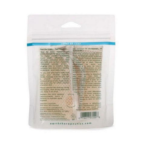 Earth Therapeutics, Super Loofah Exfoliating Cloth, Count