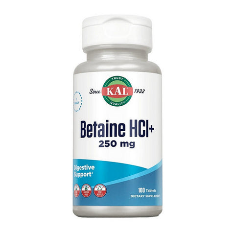 Kal, Betaine HCl+, 100 Tabs