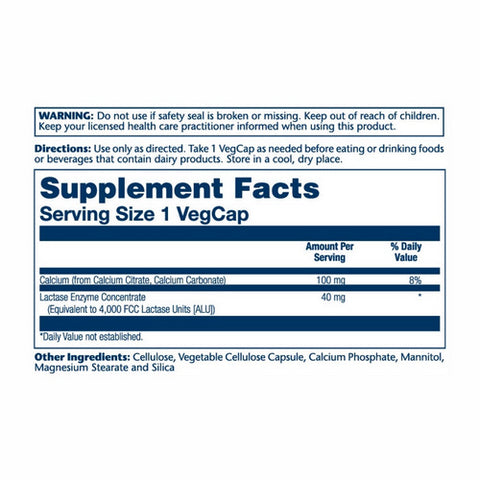 Solaray, Lactase, 40 mg, 100 Caps